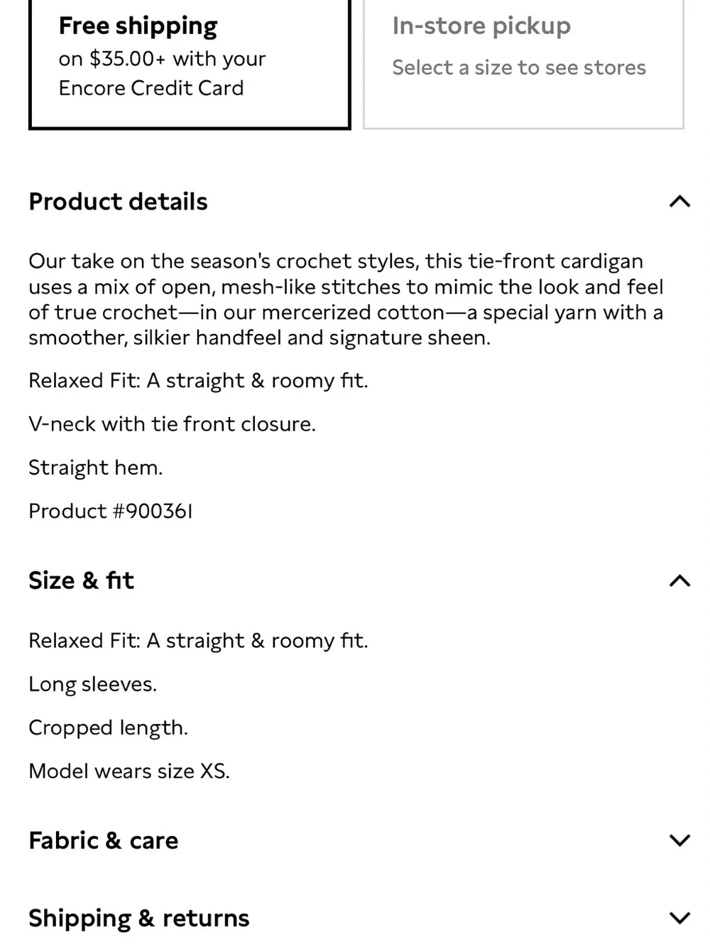 Costal Cotton Crochet Tie-Front Cardi